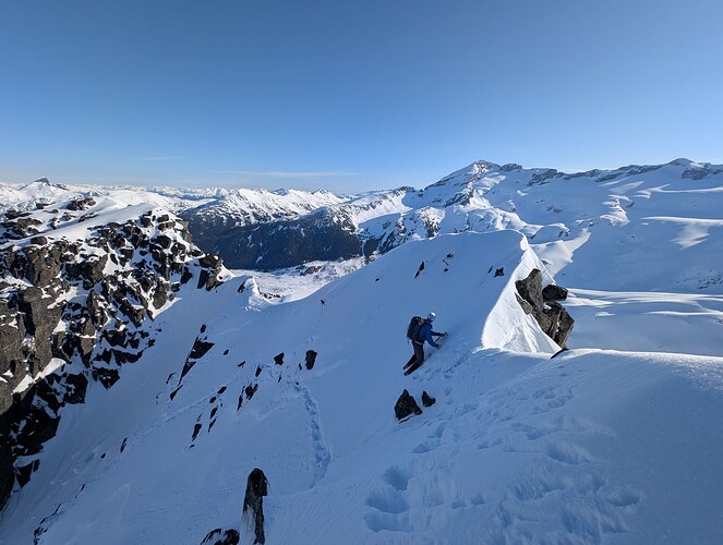 Crazy goat tracks - massive exposure not pictured.