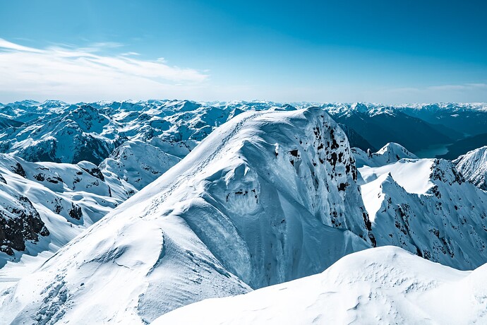 Looking back at the false summit