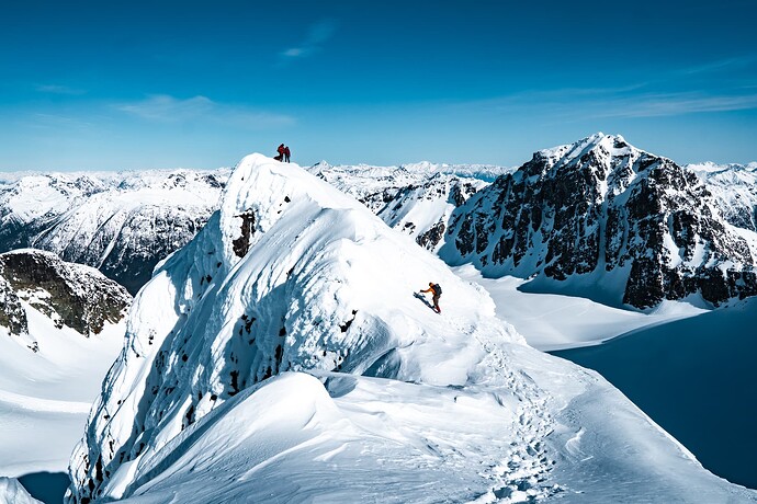 The ridge to the true summit.