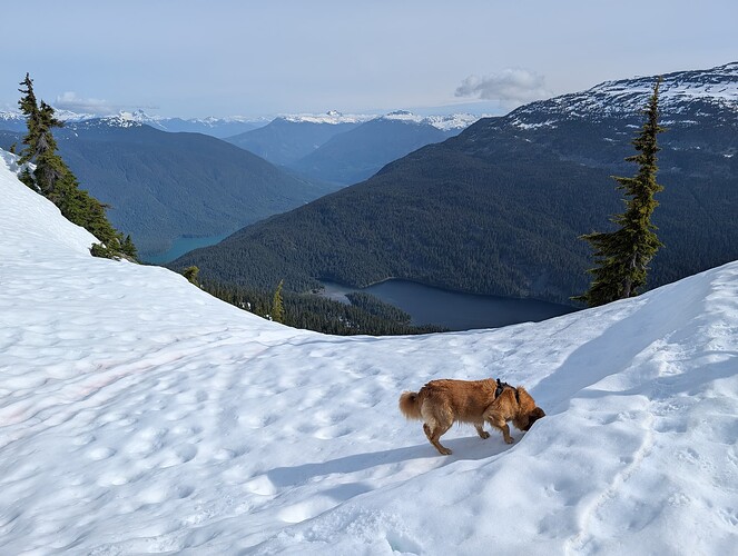 Glacier Lake (left) and Fire Lake (right)