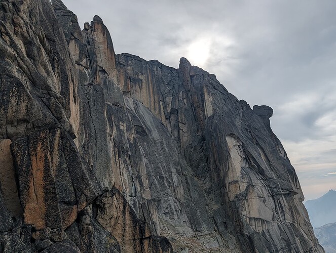 Some very impressive walls on Grimface.