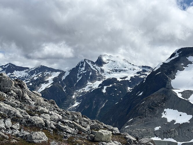 Peak 7400 which we'd climb up and over in a few days