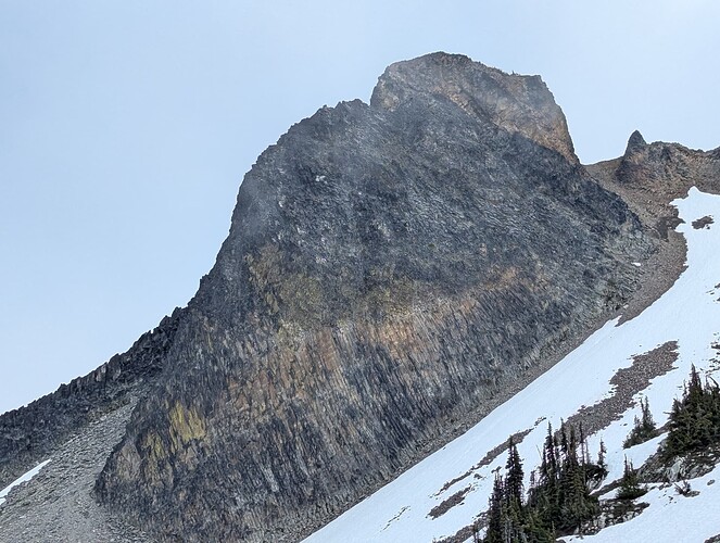 Volcanic terrain. I believe this is what skiers call Shovelnose?