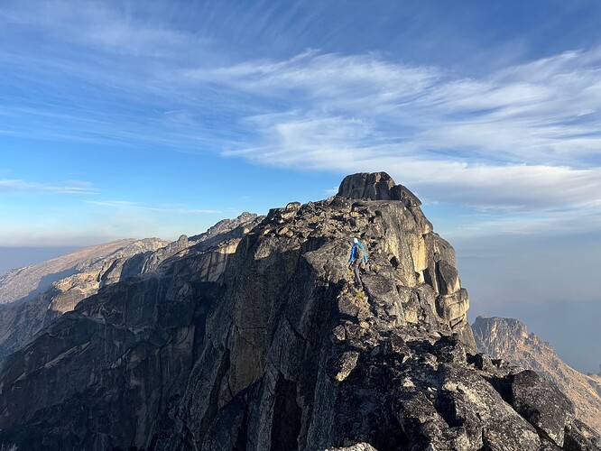 On the ridge, moving towards Matriarch