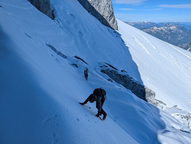 Approaching our summit line.