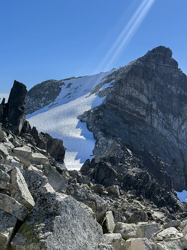 False summit to Greenmantle True Summit