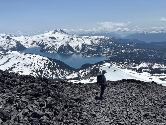 Lovely views from the false summit