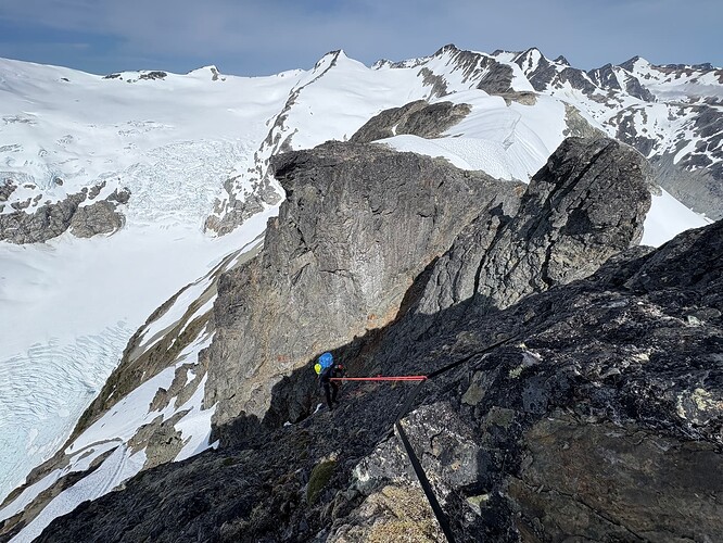 Rapping on a newer anchor into the notch