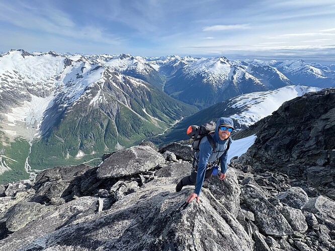 Myself on the summit of our 2245m summit