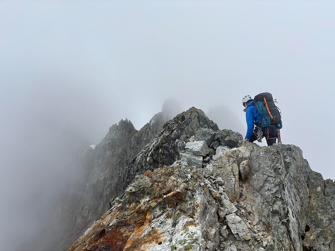 Typical terrain on the ridge crest