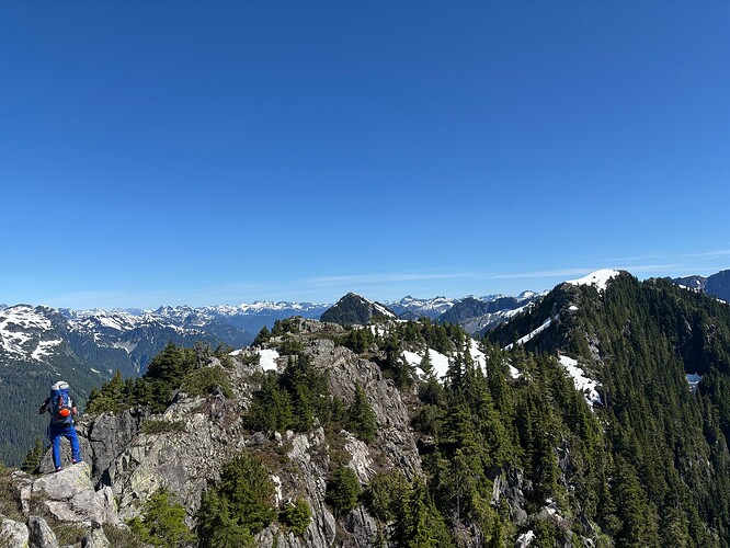 Mount Bole is the rocky triangle peeking out in the middle of the picture