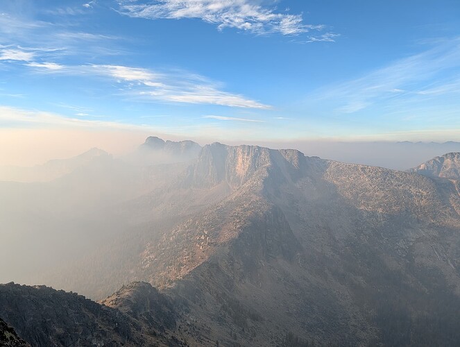 The smoke rolled in quick.