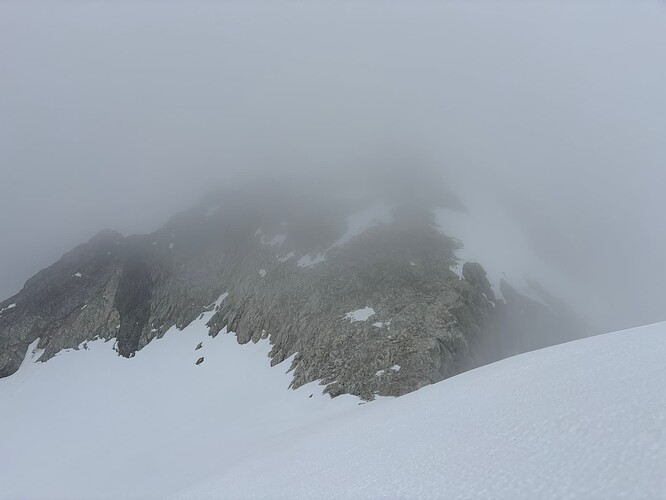 Last section was in the clouds unfortunately