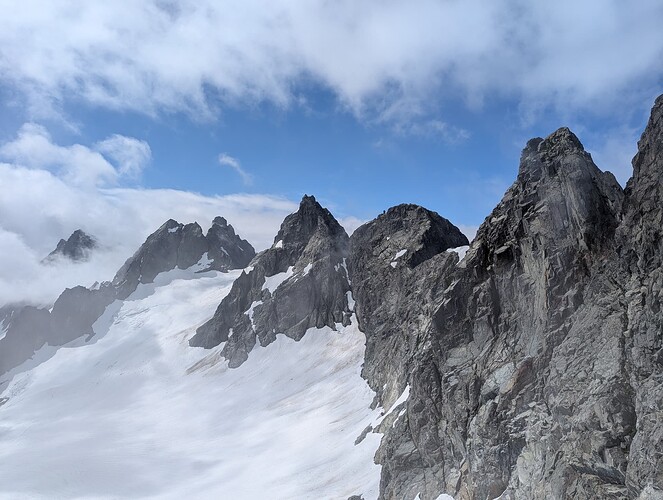 Ionia Glacier peaks. Very pretty.