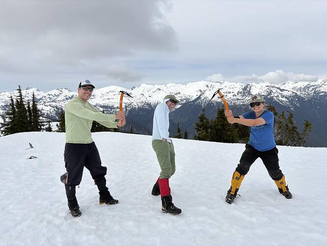 I'm being attacked by the Gully (ice axe) Gang