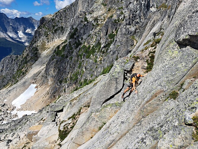 Nice scrambling below the Pillar of Pi.