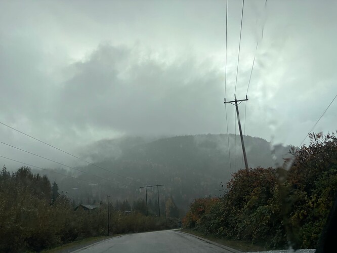 Mineral Peak from Copper Drive. Looking rainy.