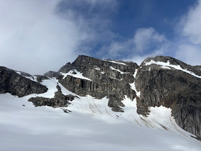 The clouds cleared at last.