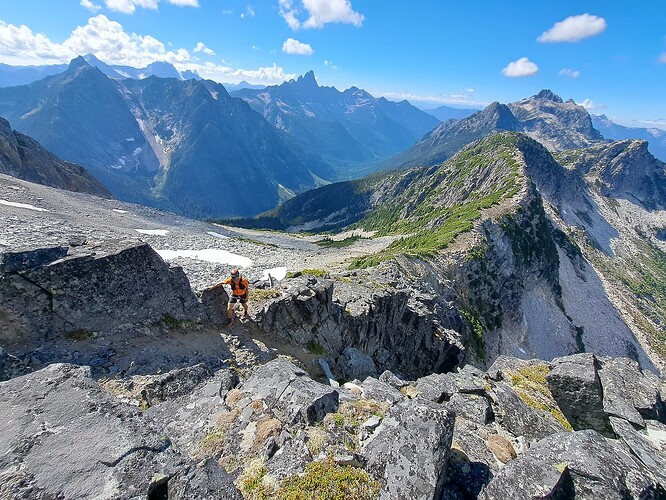On the ridge just beyond Mount Cope.
