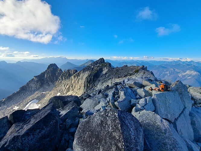 Summit of Lindeman, at least according to the map. At this point, we were not about to investigate whether the other bump in the background is higher!