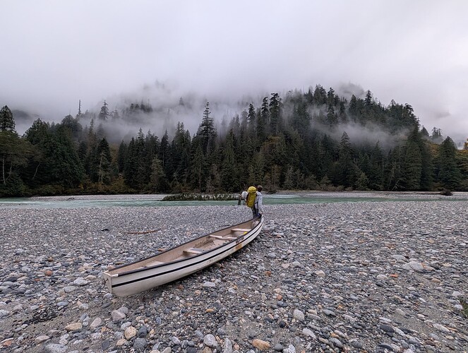 Just before our put-in