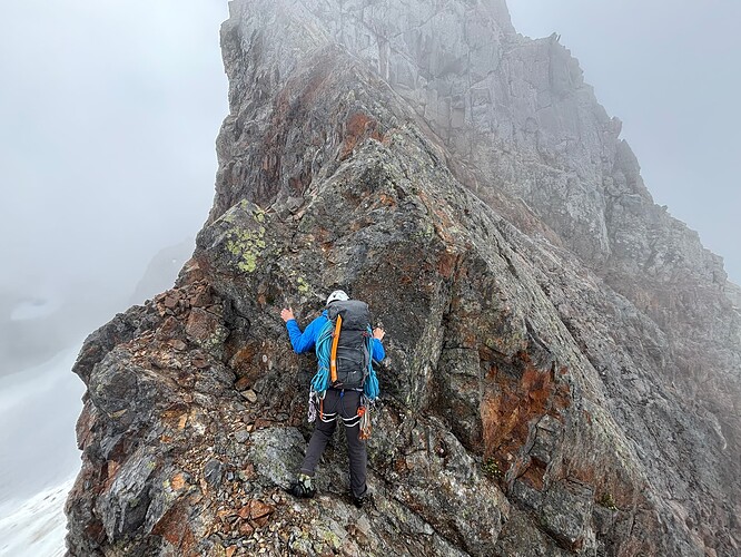 On the ridge crest now