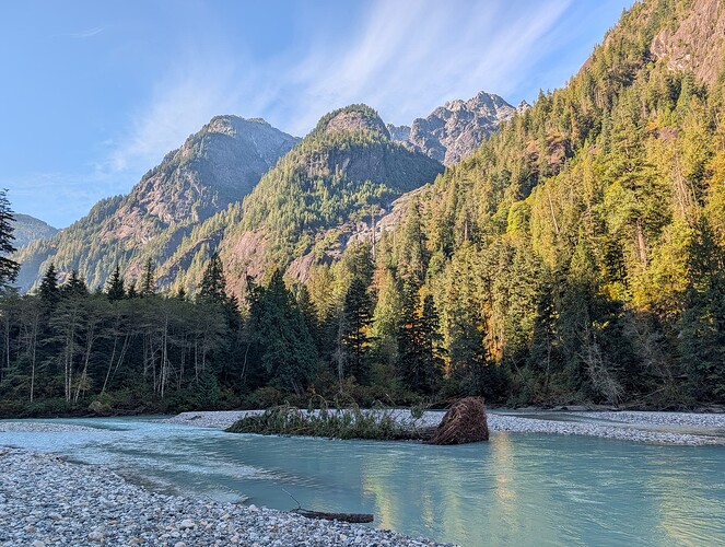 Back on the beach. The Judge looms 2000m vertically above.
